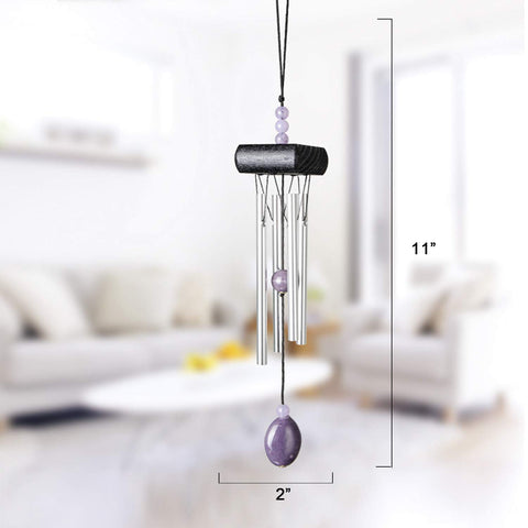 UNIME wind chimes hung in the garden add decorative, soothing sound
