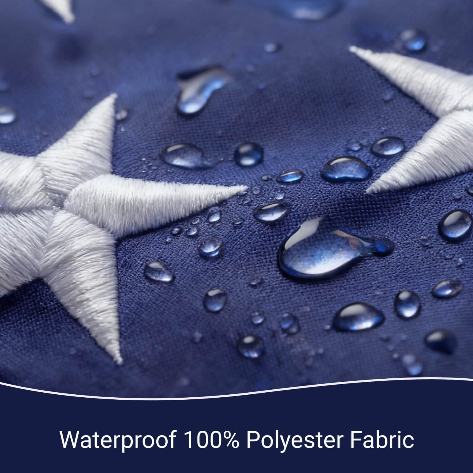 UnionGlory water-repellent finish helps shed rain and dew.