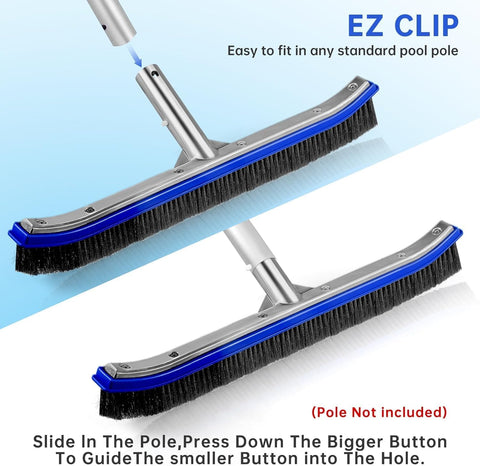 Unipool aluminium back offers a sturdy frame for long-lasting use.