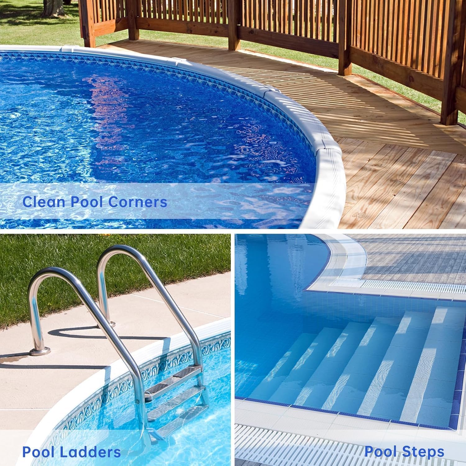 Unipool concrete cleaning brush for rust and calcium removal.