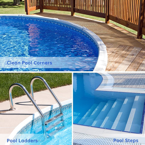 Unipool concrete cleaning brush for rust and calcium removal.