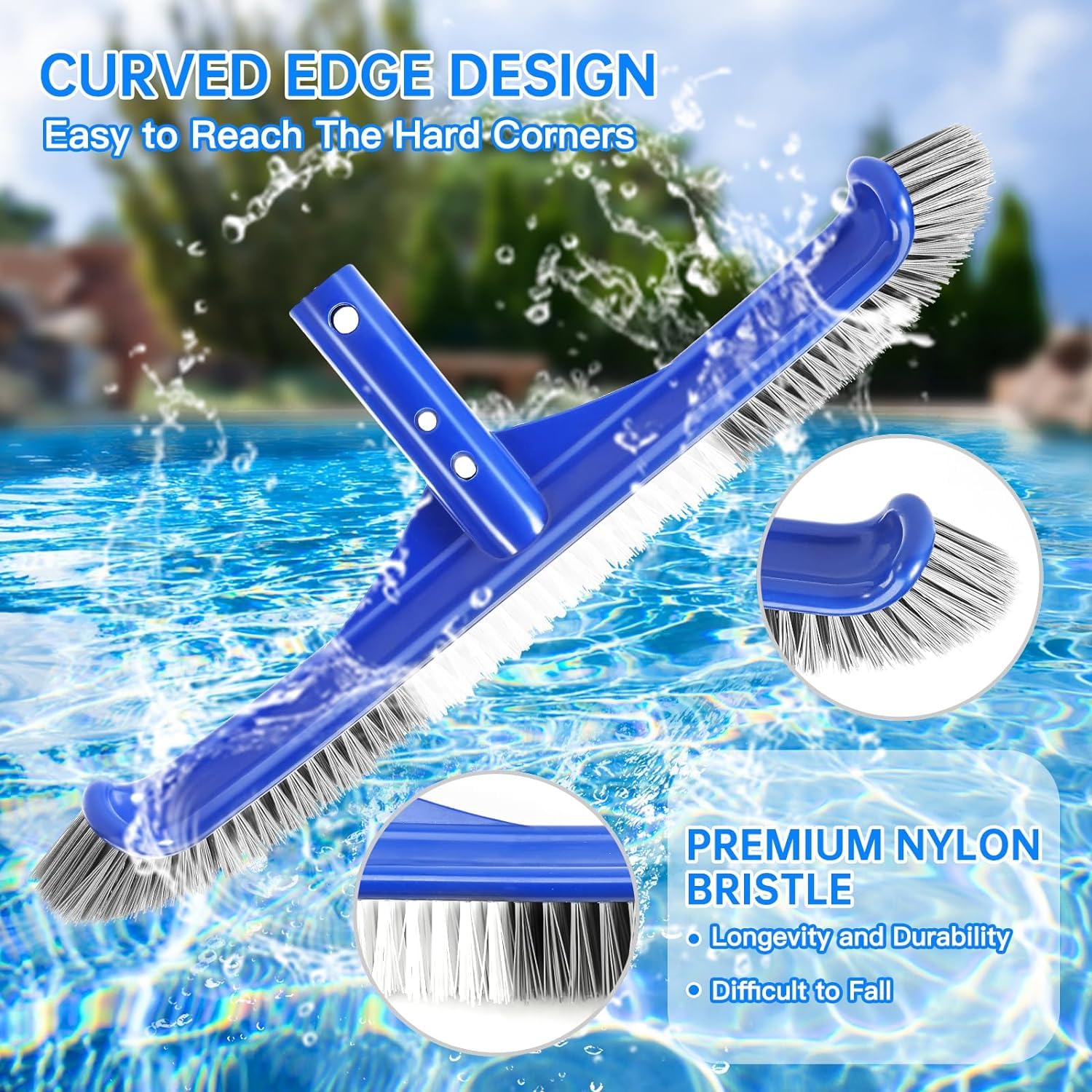 Unipool debris scoop in action demonstrates efficient surface cleanup