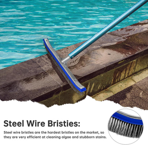 Unipool extra-wide 18-inch brush head covers large areas quickly.