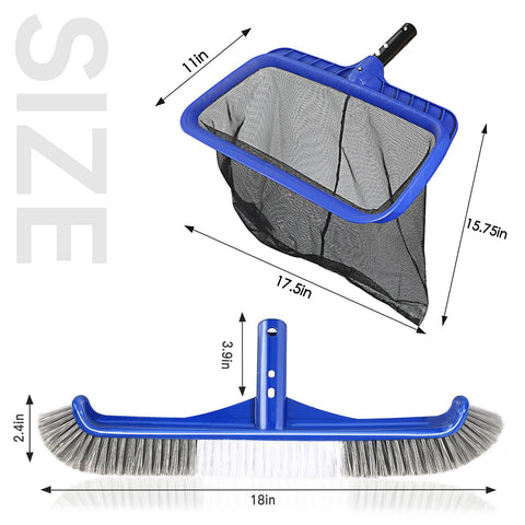 Unipool fine mesh net 14-inch deep captures tiny debris efficiently