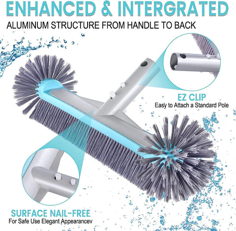 Unipool premium nylon bristles deliver thorough scrubbing while protecting surfaces.
