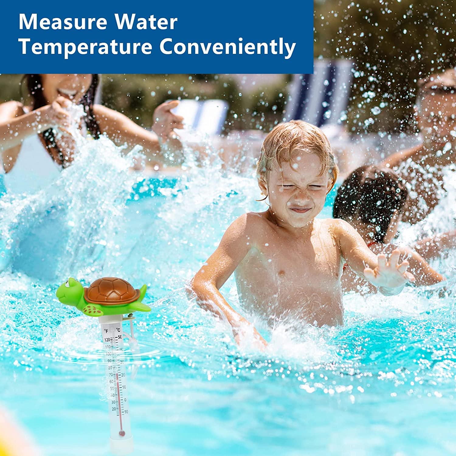 Unipool Thermometer suitable for pools, spas, hot tubs, and aquariums