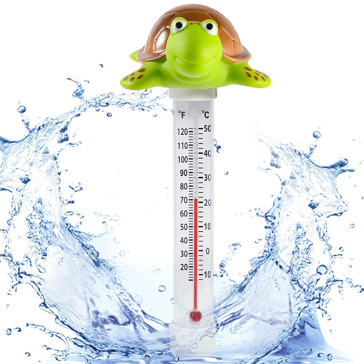 Unipool Turtle Thermometer front view with large display for quick readings