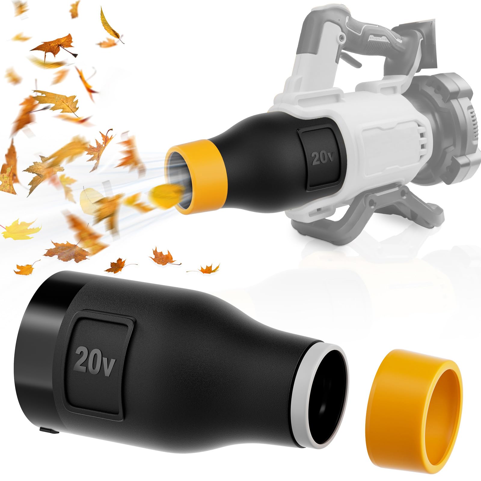 Uniqwamo car drying nozzle directs focused airflow for quick vehicle drying.