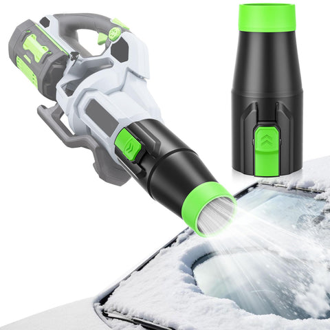 Uniqwamo car drying nozzle attached to EGO blower enables efficient drying across model range