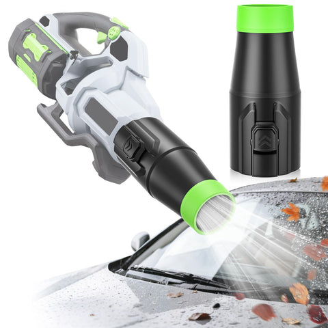 Uniqwamo car drying nozzle on EGO 530 attachment for faster, gentle vehicle drying