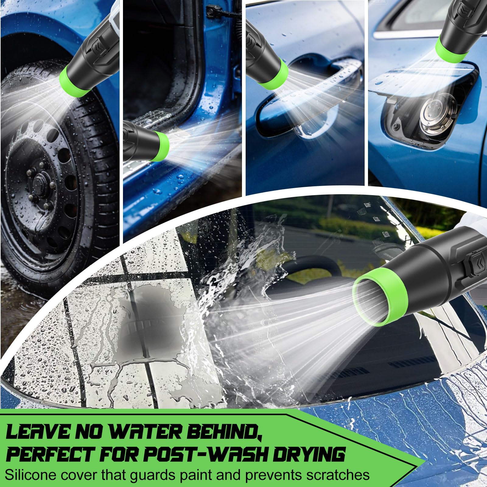 Uniqwamo car drying nozzle for EGO 575 models, focused airflow reduces water spots