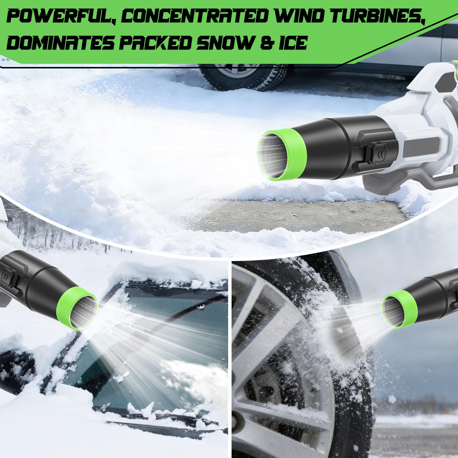 Uniqwamo car drying nozzle EGO 650, silicone band protects paint during drying