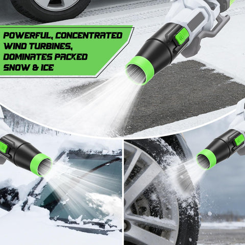 Uniqwamo nozzle with easy-lock design demonstrates quick attachment to your leaf blower