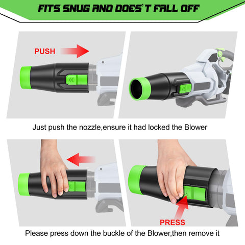 Uniqwamo nozzle locks securely for stable use during drying sessions