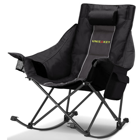 Unisakey outdoor chair is ideal for backyard barbecues, beaches, and twilight stargazing.