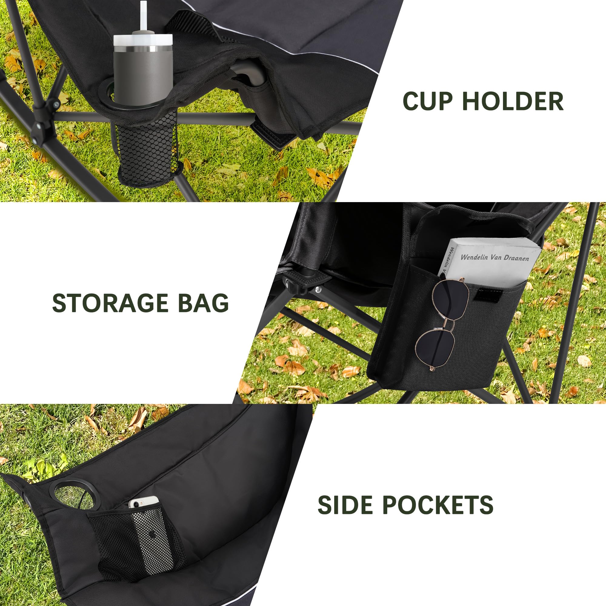 Unisakey chair seat height 11.81 inches supports easy entry and exit.