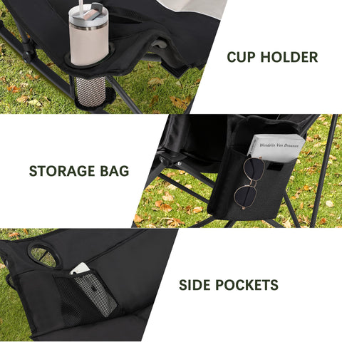 Unisakey oversized rocking chair lightweight: under 13 lbs for portability.