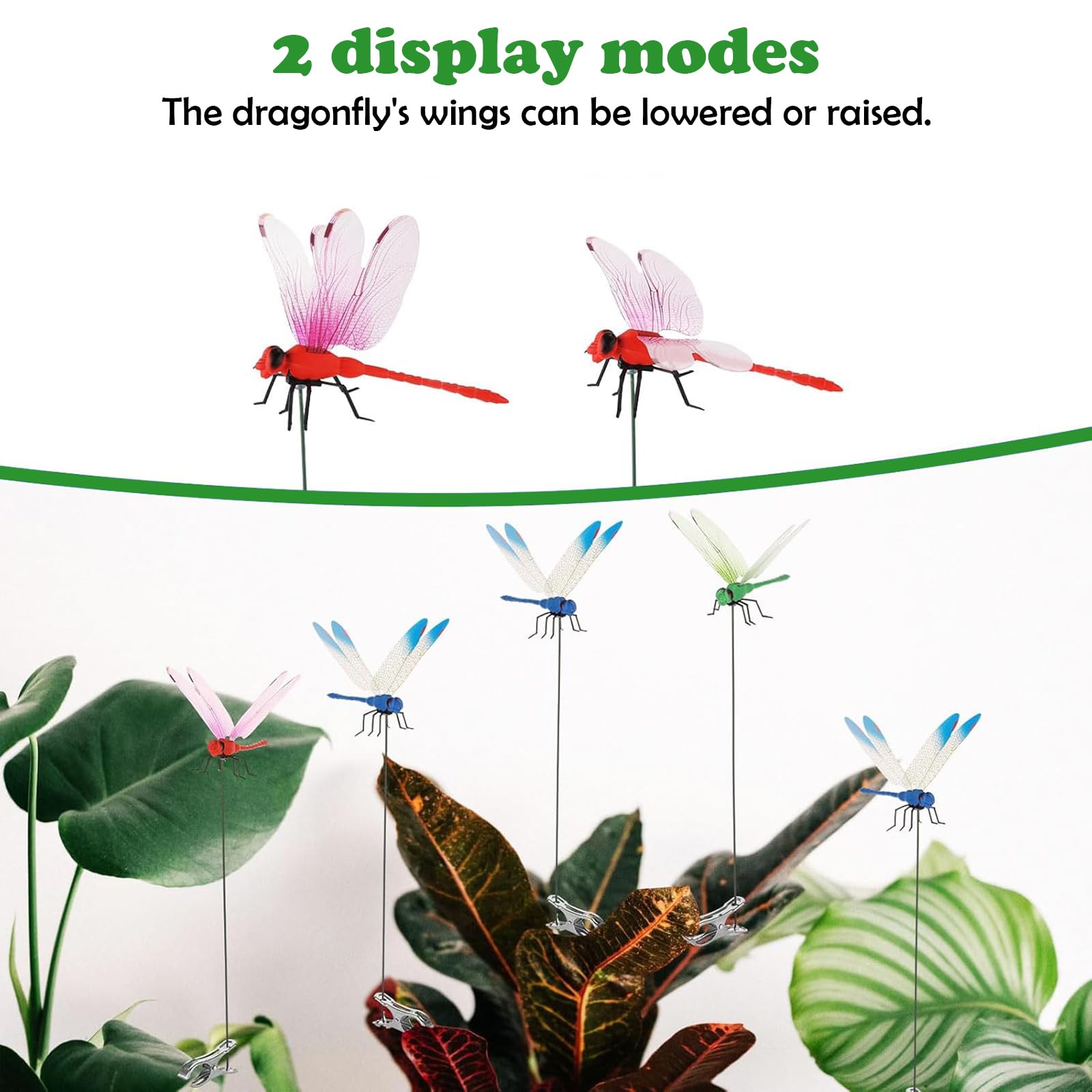 UnisonPet dragonfly clip yellow brightens garden borders with quick, secure clipping.