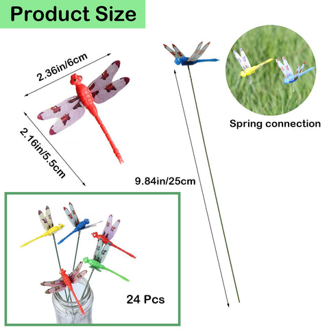 UnisonPet dragonfly garden stake in red brightens porches and borders.