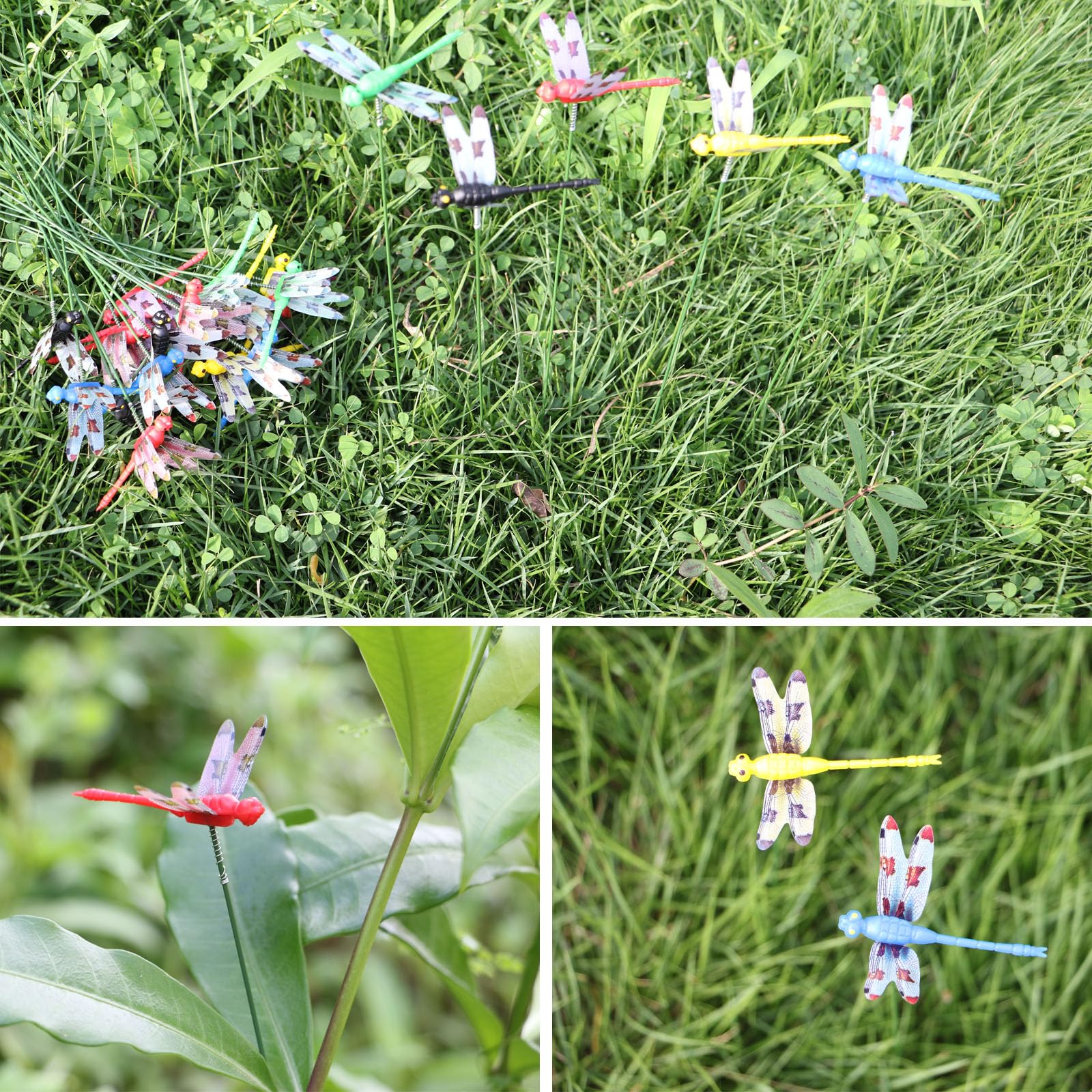 UnisonPet dragonflies set shows 24 pieces in a vibrant color mix.