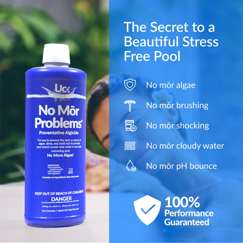 Chloramine breakdown by No Mor Problems improves water feel and odor during swims