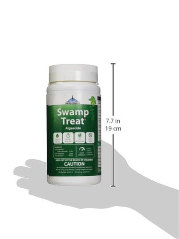 Packaging of United Chemical Swamp Treat shows convenient 1-pound container