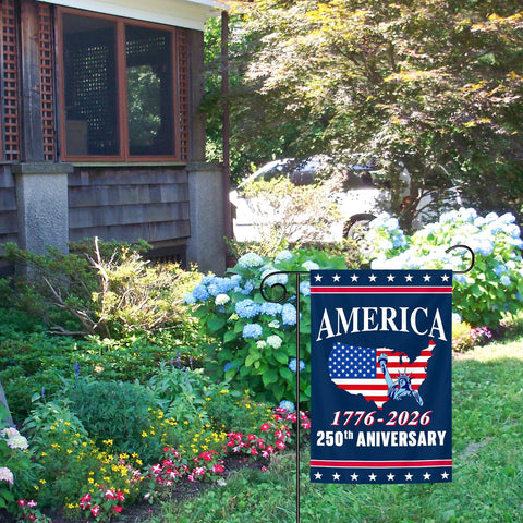 Double-sided flag for high visibility from both sides in sun or shade