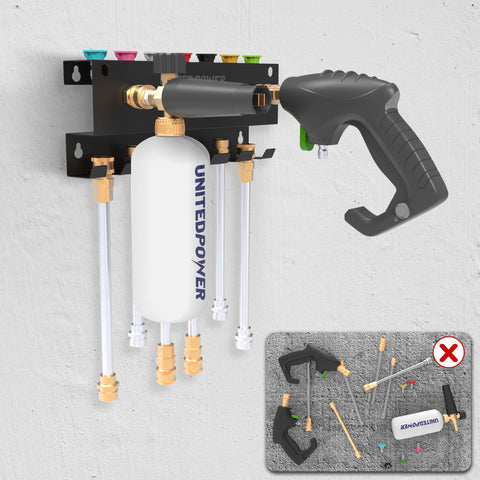 UNITEDPOWER nozzle tips organizer highlights all tips in one rack