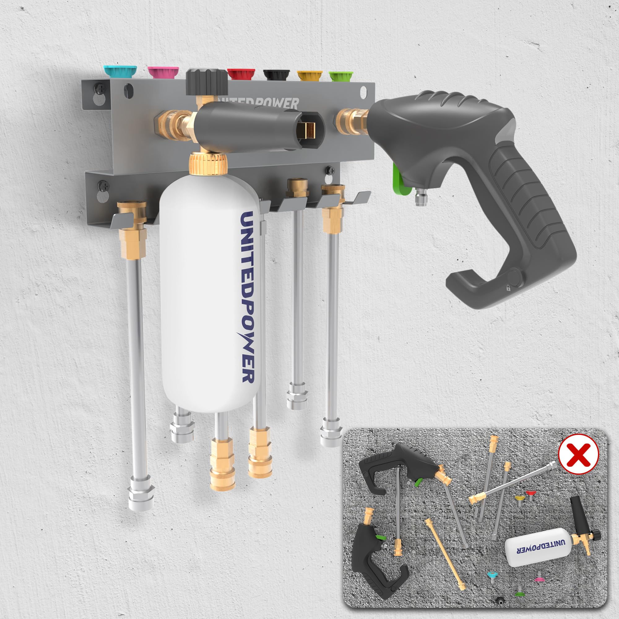 UNITEDPOWER nozzle tips storage preserves spray tip organization for faster setup.