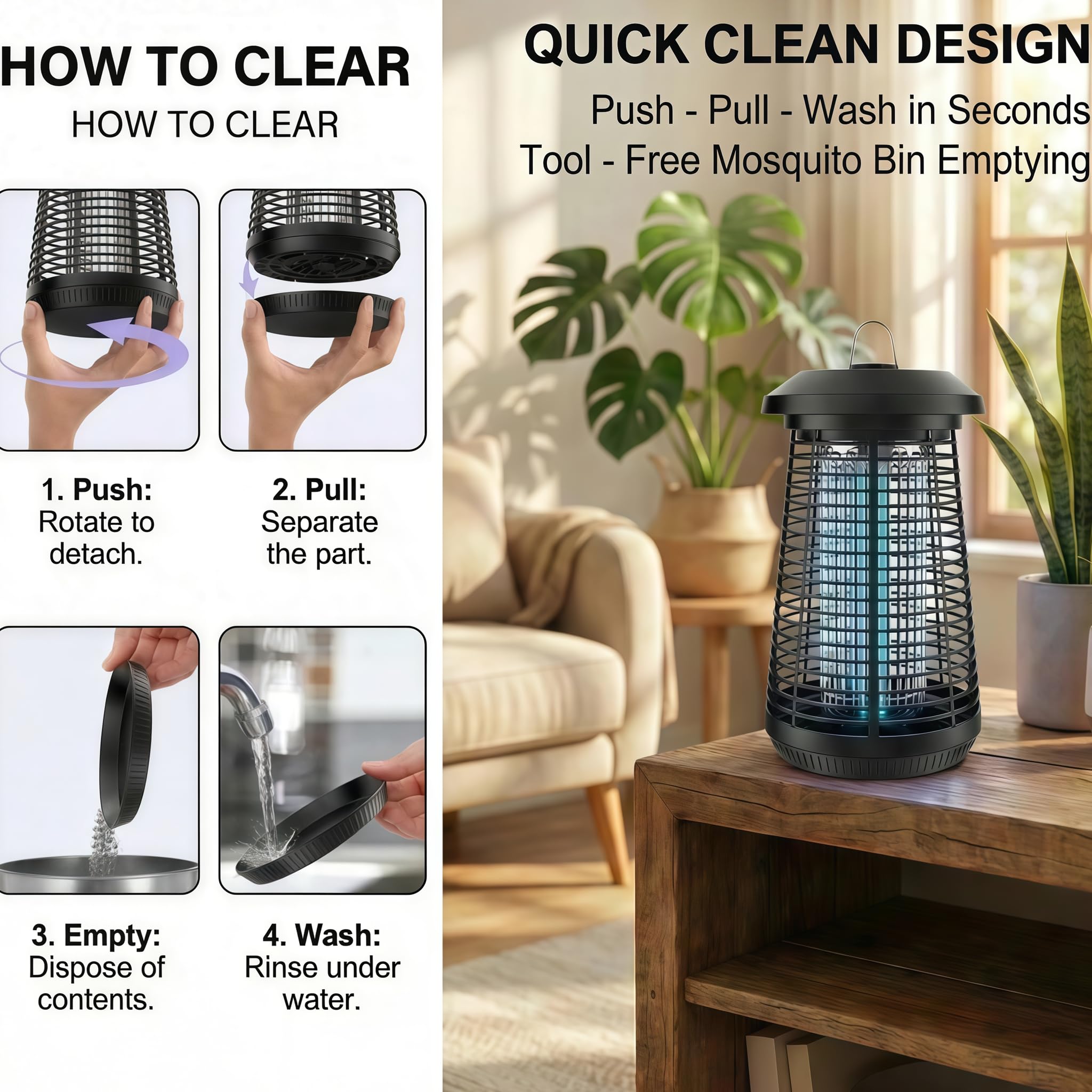 UnityPath Bug Zapper IPX4 waterproof design suitable for outdoor use during rain
