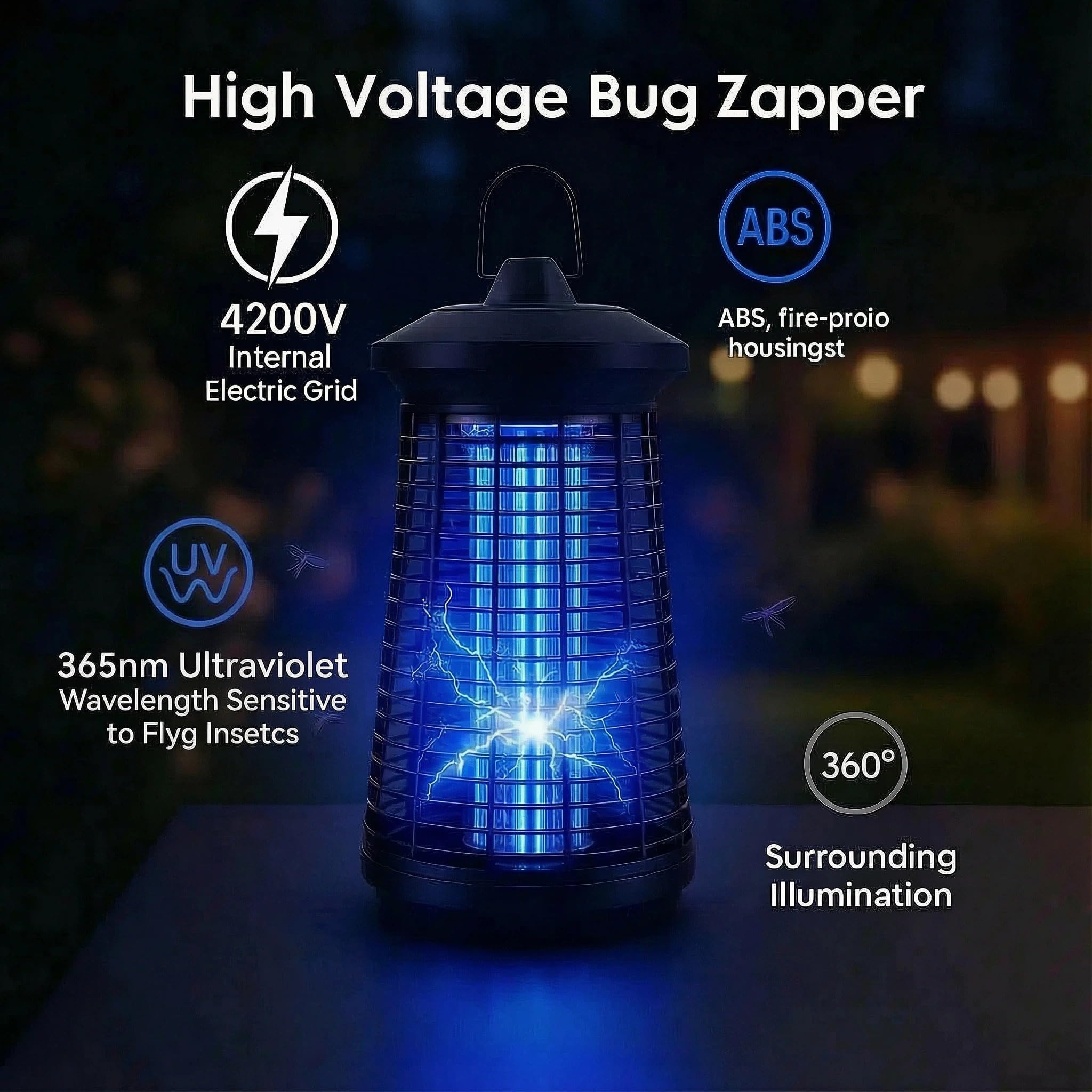 UnityPath Bug Zapper replaceable 18W bulb allows ongoing attraction