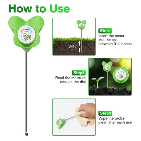 UNIWA meter in outdoor garden shows versatile use for lawns and beds.
