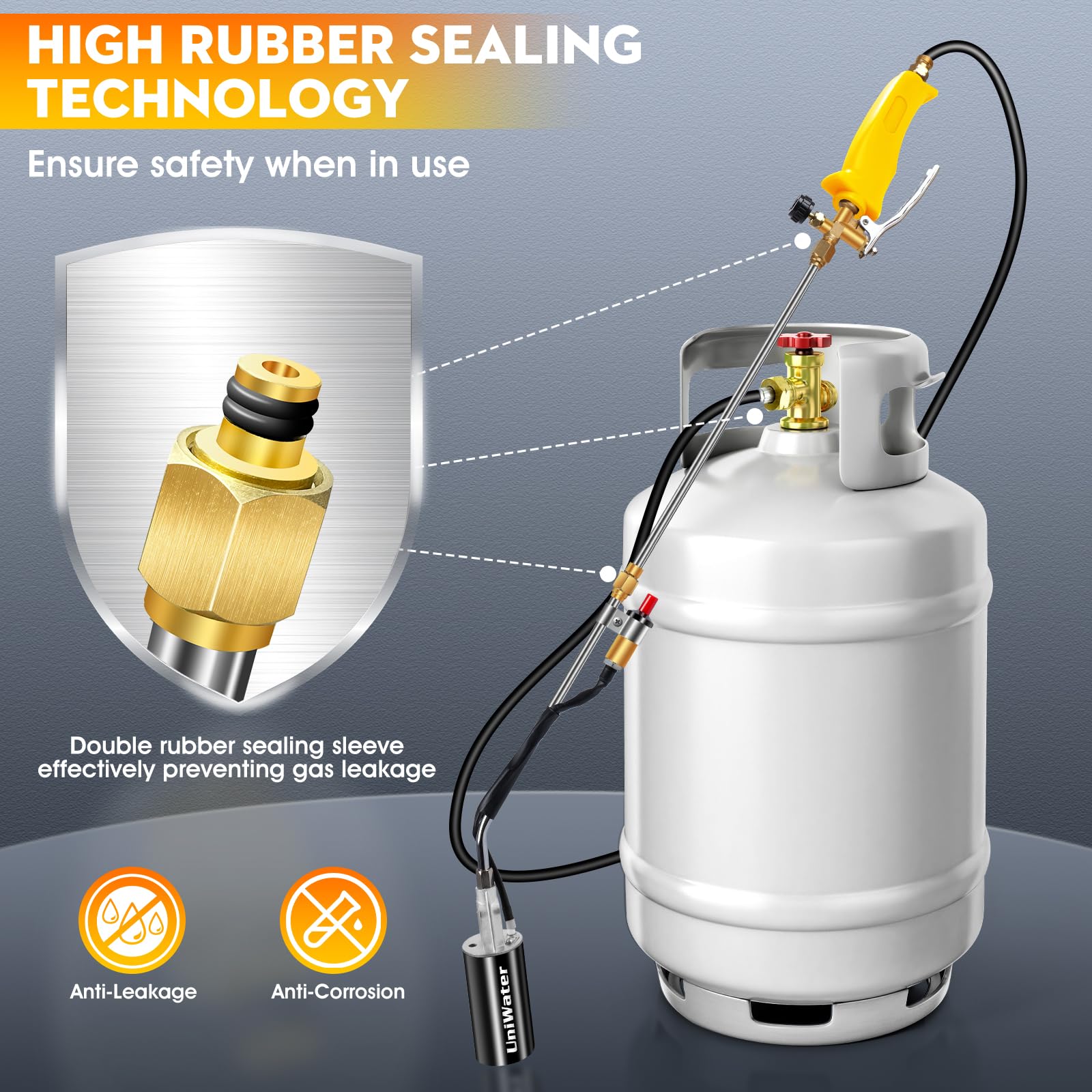 UniWater portable propane torch suitable for multiple outdoor tasks beyond weed control.
