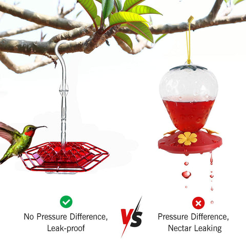UNJUICE BPA-free PP feeder remains safe for birds while outdoors.
