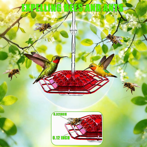UNJUICE hummingbird feeder leak-proof design prevents nectar drips.