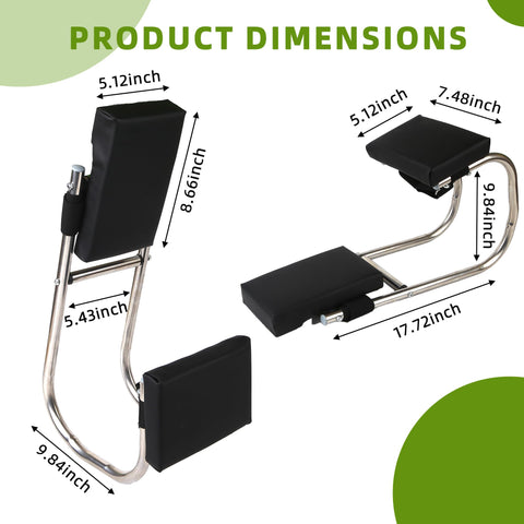 Unmake kneeler seat with wearable design enabling free movement