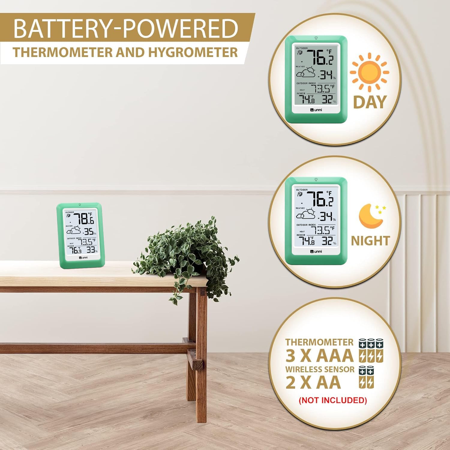 U UNNI greenhouse ready sensor combo helps track ambient conditions across spaces.