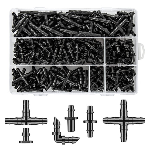 Unoutur drip fittings kit contents for versatile garden irrigation setup.