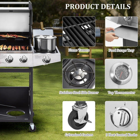 Unovivy side burner adds quick sauce or side dish outdoors.