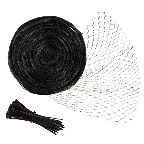 Unves bird netting 13x33ft in garden protecting fruit trees from birds