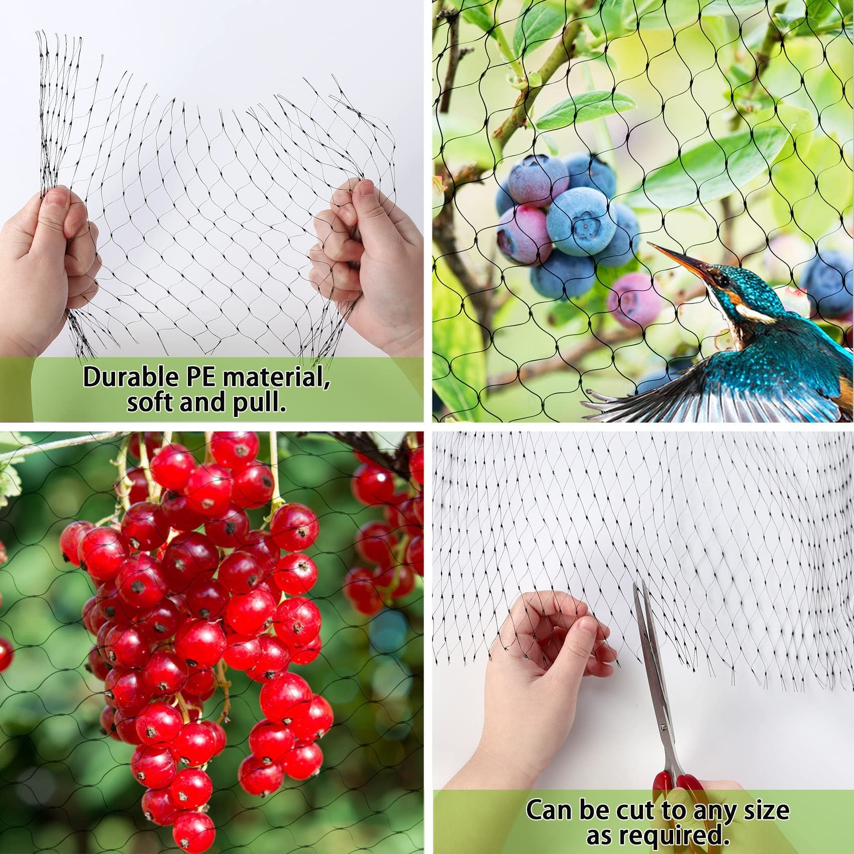 Soft, pliable design for easy shaping around plants