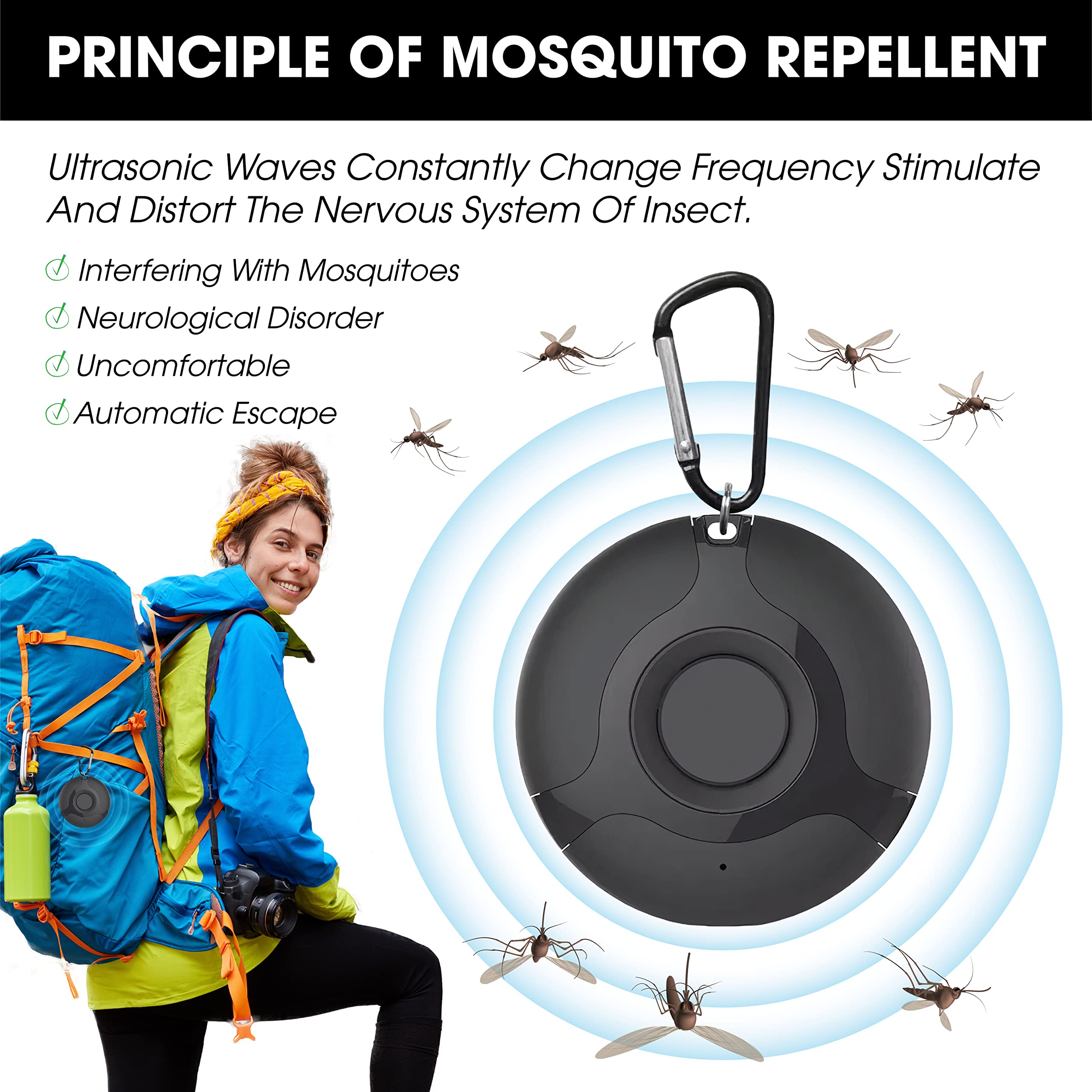Unves Tick & Flea Repeller clip-on use demonstrates quick activation and targeted shielding.