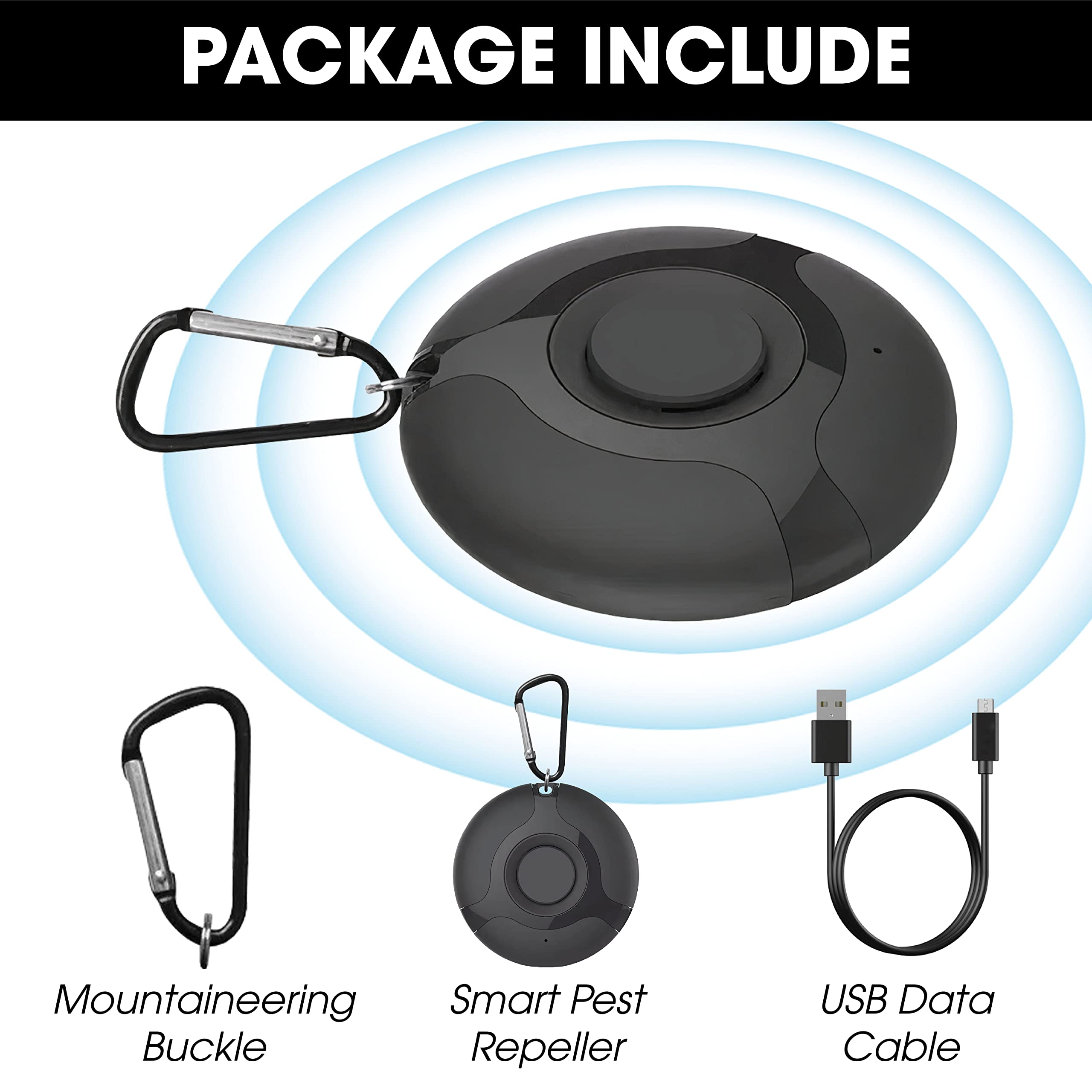 Unves USB charging keeps the device ready with flexible power sources.