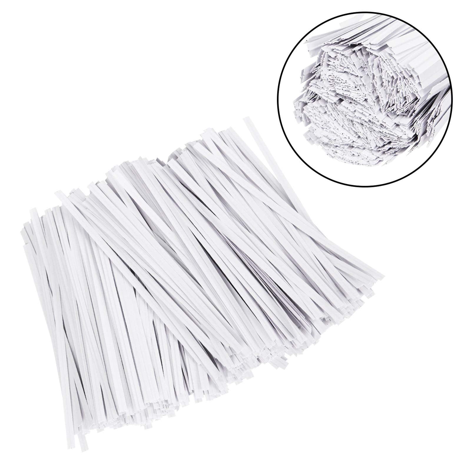 Bread storage with Unves white paper twist ties for closed, organized bags.