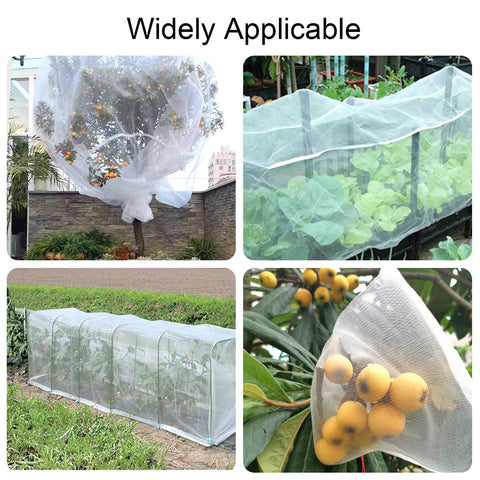 Unves garden bed cover protects flowers and fruit trees without blocking sunlight