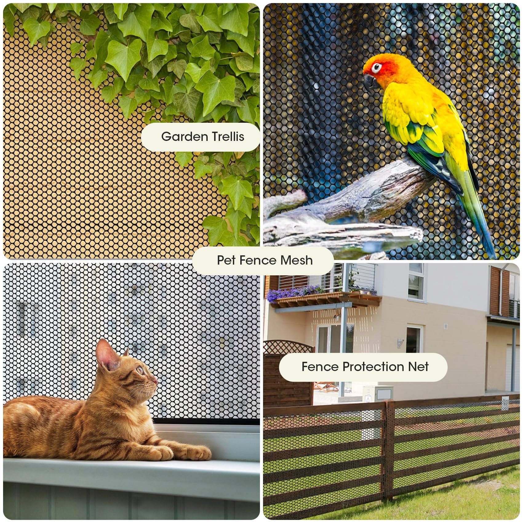 Unves garden netting use cases show versatile fencing options