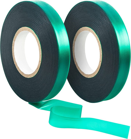 Unves garden tape two rolls in half-inch green for durable plant support outdoors