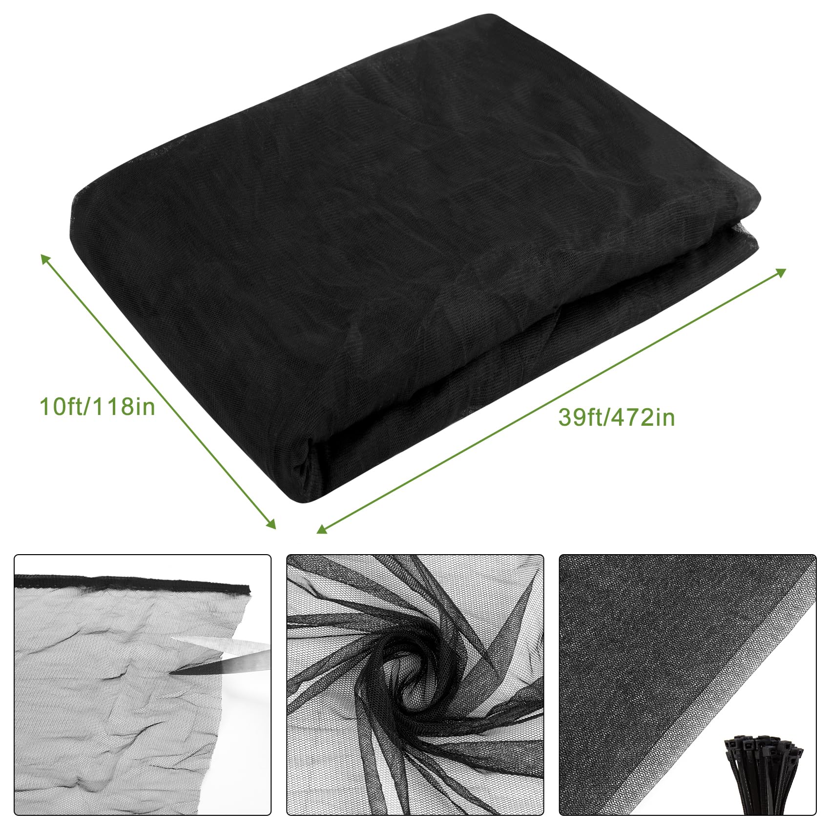Unves insect netting for plants provides breathable protection for crops.