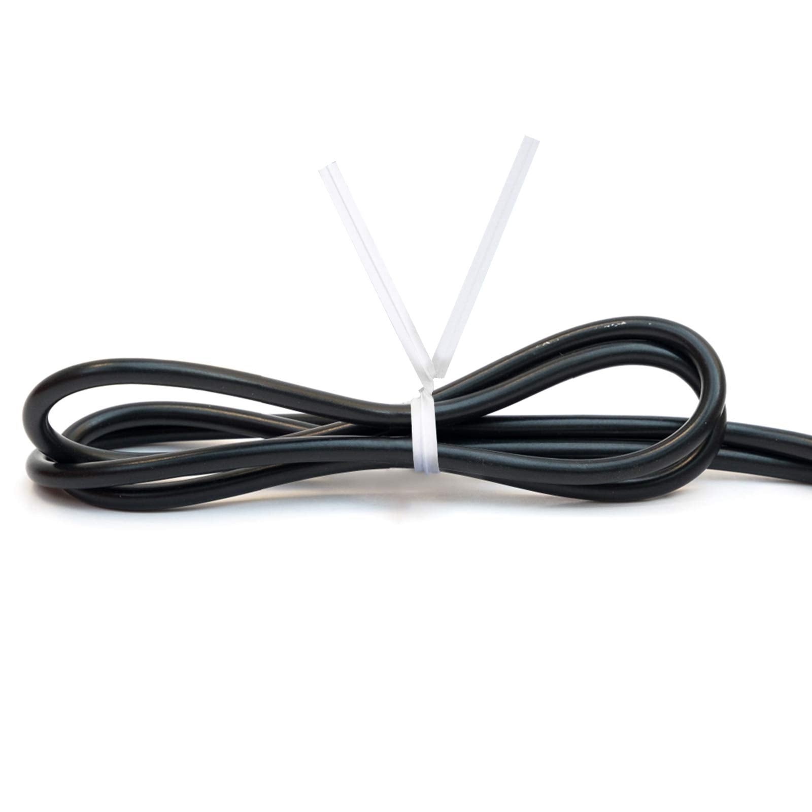 Kitchen and home use with Unves white twist ties for cords and bags.
