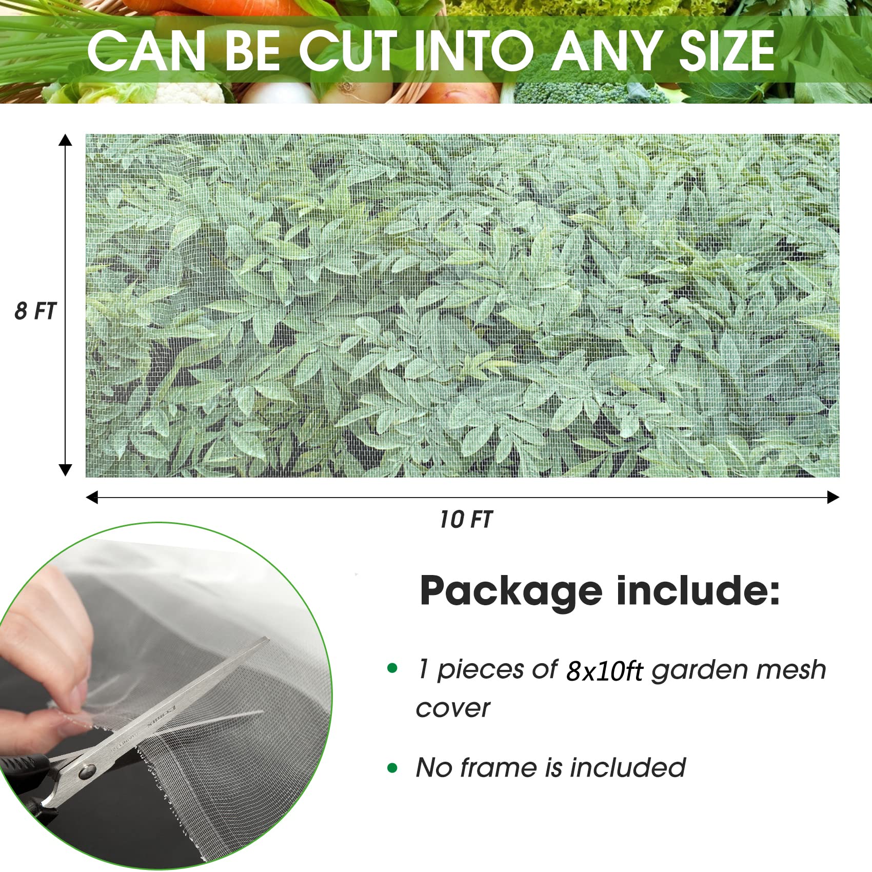 Unves mosquito net insect mesh protects fruit trees while letting sun reach leaves